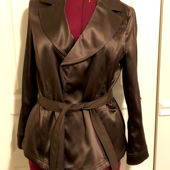 White House Black Market Jackets & Blazers - WHBM brown satin set